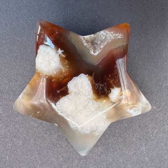 Flower Agate‎ Star Carving (10) - Picture 7 of 10